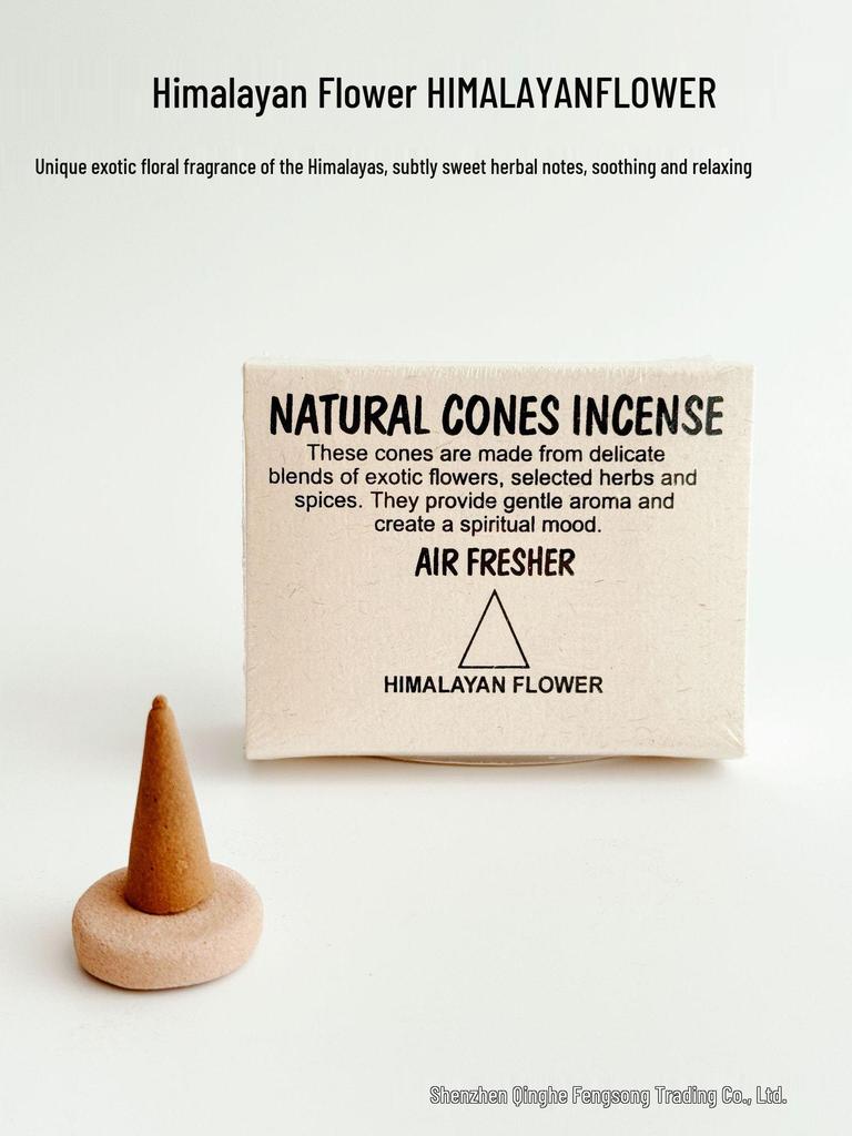 Lotus Tower Genuine Indian Handmade Aromatherapy Cone Incense - Natural Ingredients to Purify & Calm the Mind