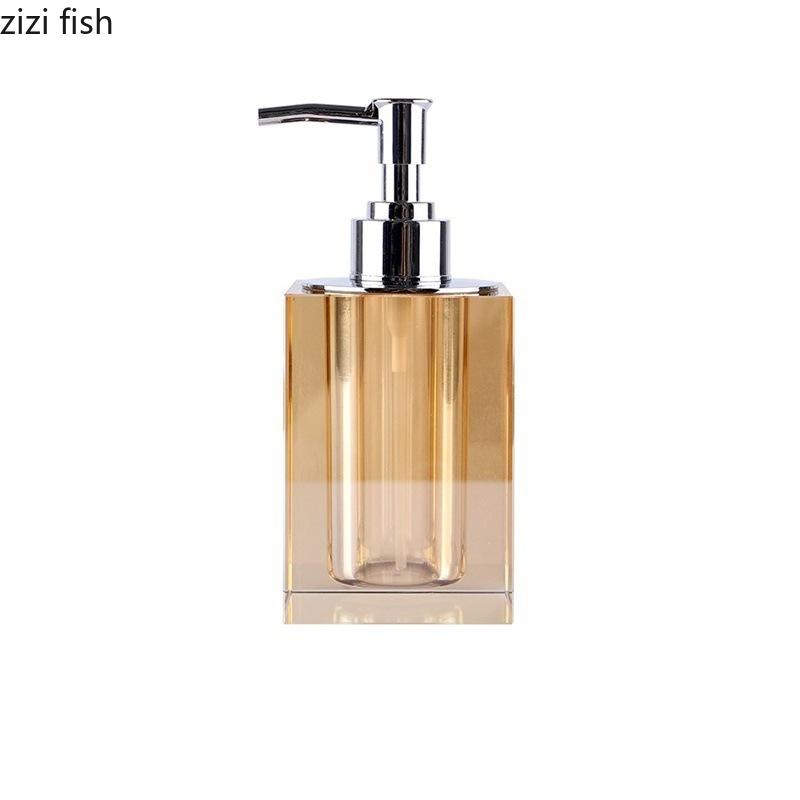 

Бутылочки для лосьона Crystal Бутылочки для разлива дезинфицирующего средства для рук Аксессуары для ванной Дозатор мыла Бутылки для шампуня и геля для душа янтарь