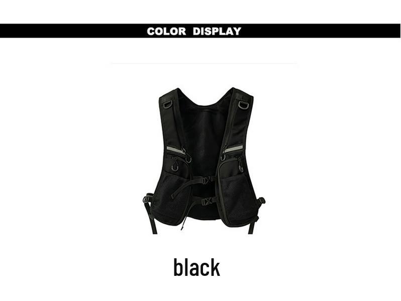 Gilet da Lavoro Riflettente Tattico Zhi Neng Feng Transfrontaliero con Tasche Leggere per Ciclismo e Corsa
