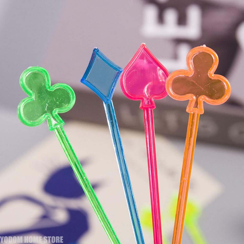 100Pcs Animal Flamingo Heart Party Supplies Food Pick Buffet Fruit Fork Snack Cake Dessert Salad Sticks Cocktail Toothpick Skewe