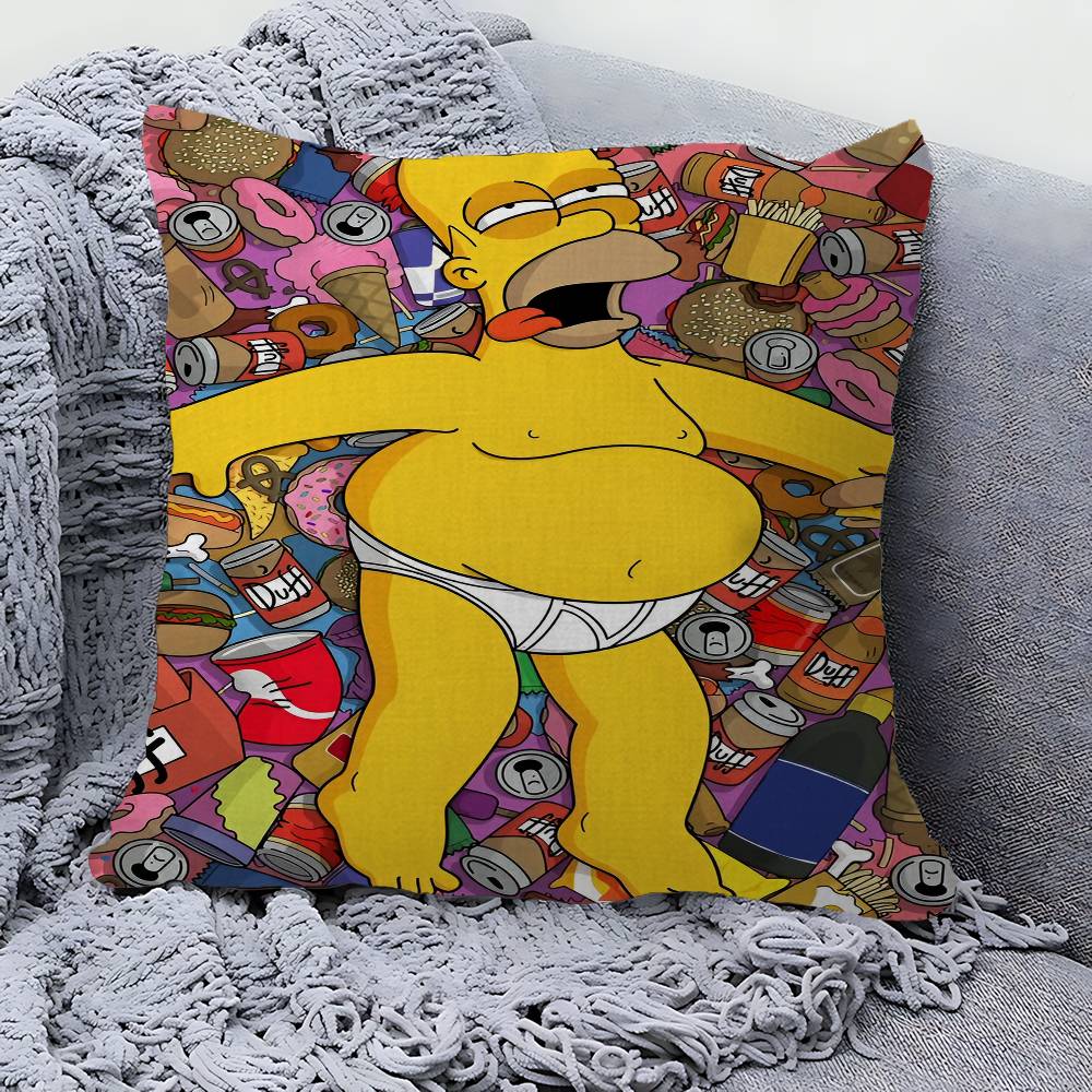 Cartoon The S-Simpsons Pillow Gift Home Office Decoration Pillow Bedroom Sofa Car Cushion CoverPillow Case