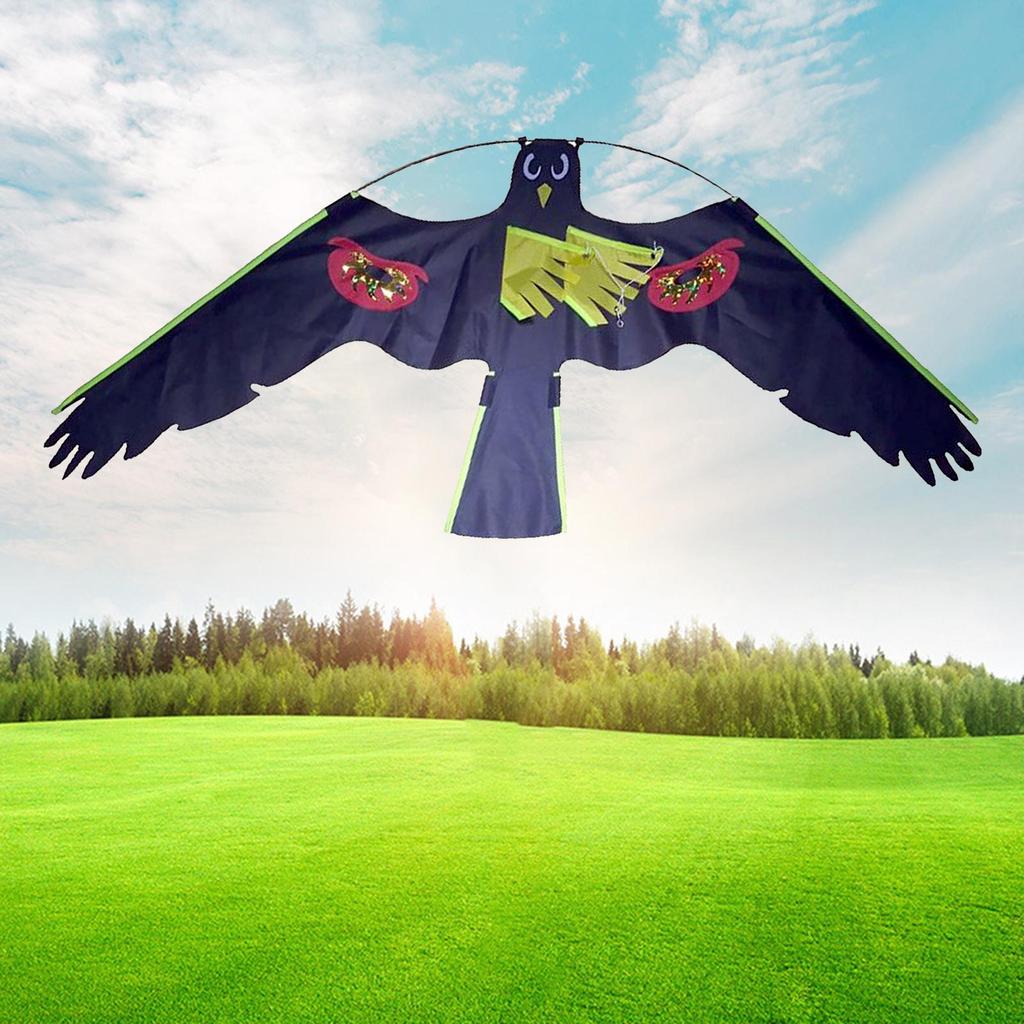 Realistic Large Flying Hawk Kite Bird Repeller Bird Scarer Pigeon Decoy