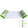 Foldable Floating Water Hammock with Inflator Float Lounger Inflatable Pool Mat Floating Bed Chair Swimming Air Mattress Pool