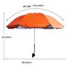 Beach Chair Sunshade With Steering Fixture Fishing Chair Backrest Chair Seaside Sunshade