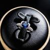 Jewelry Simulation One Carat Emerald Ruby Ingot Ring Light Luxury Elegant Sapphire Ring