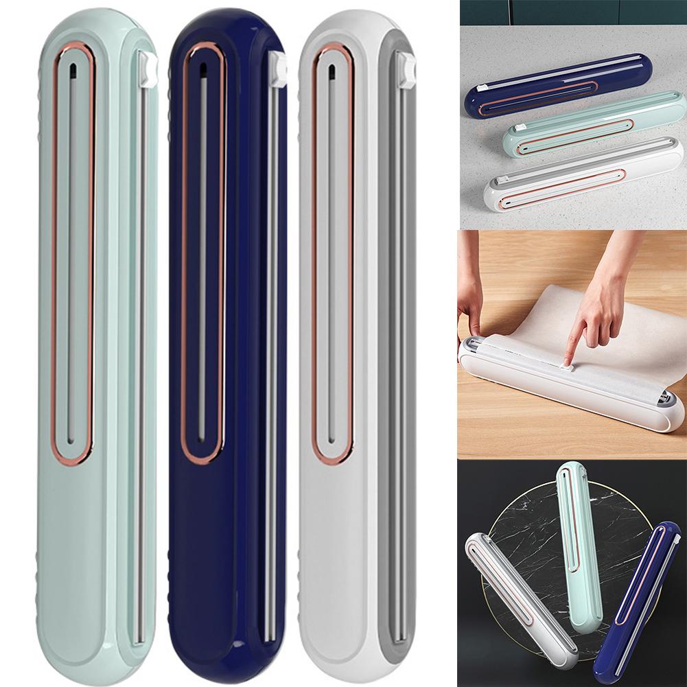 15.16 X 2.76 X 2.17 In Tin Aluminum Foil Dispenser Cutter Reusable Sturdy Food Cling Wrap Film Cutter for Kitchen Organization
