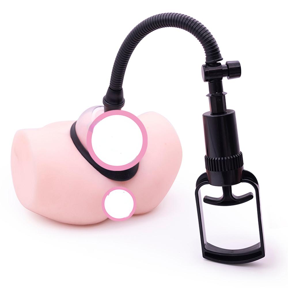 110mm Pussy Pump Vagina Klitoris Sucker Manual Kvinner Brystmassasje Bryststimulator Forstørr Vakuumpumpedeksel Voksne Sexleketøy