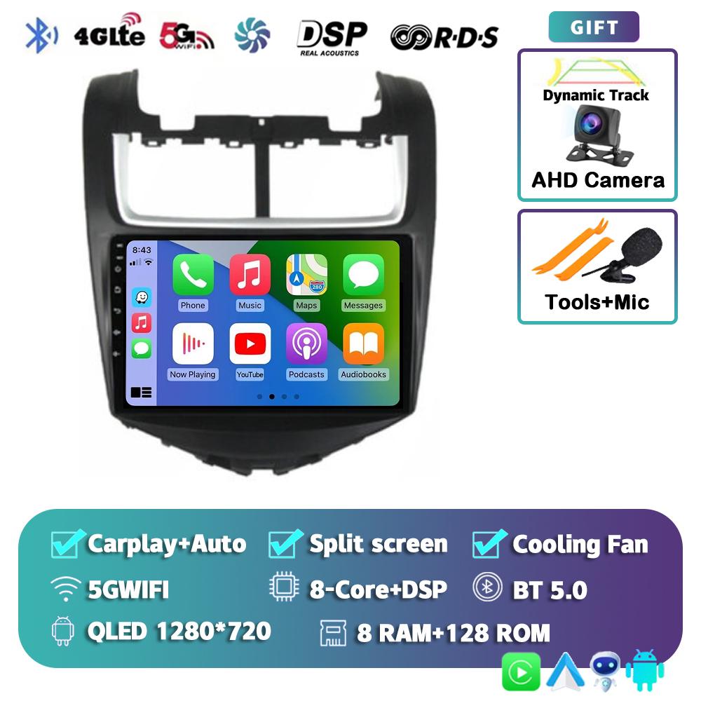 Android 14 Carplay Auto Car Radio For Chevrolet Aveo 2014 2015 2016 2017 Multimedia Player GPS Navigation DSP BT 2din DVD Stereo