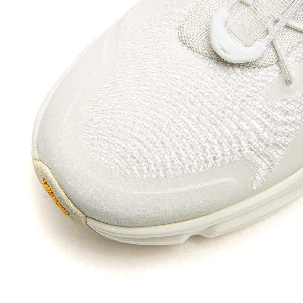 Li Ning Cushioning Slip Resistant Abrasion Resistant Low top Casual Shoes Unisex White AGLV257-1