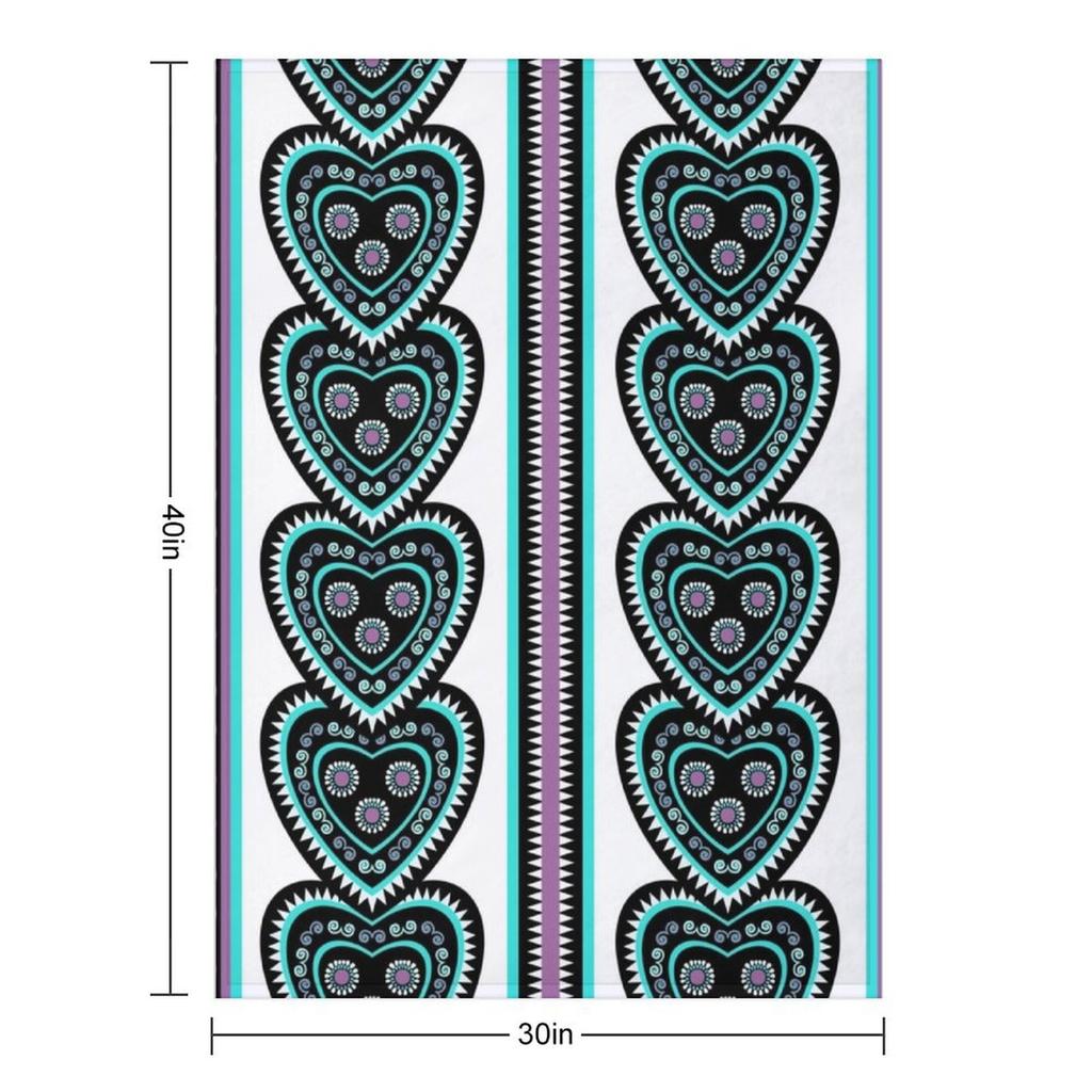 Traditional Hmong Embroidery Throw Blanket Bed Linens Personalized Gift Sofa Bed Summer Blankets