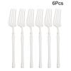 6Pcs Mirror Dinner Forks Cutlery Blakc Stainless Steel Fork Flatware Kitchen Silverware Western Dinnerware Restaurant Fork Set