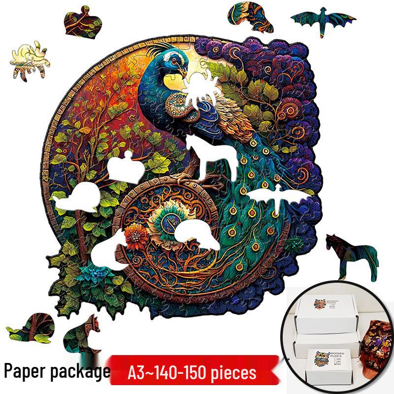 Irregular Animal Dog Penguin Wooden Puzzle in Stock