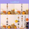 Vibrant Halloween Beaded Decor With Whimsical Ghosts Witches And Bats For Home Celebrations