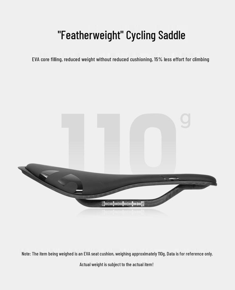 TOSEEK Carbonfaser 3D-gedruckter Fahrradsattel Q11 - Superleichter EVA-Sitz für Straße & Berg