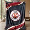 Coperta in Flanella con Stampa Calcio Fulham, Coperta Morbida Calda Leggera per Divano Letto Campeggio