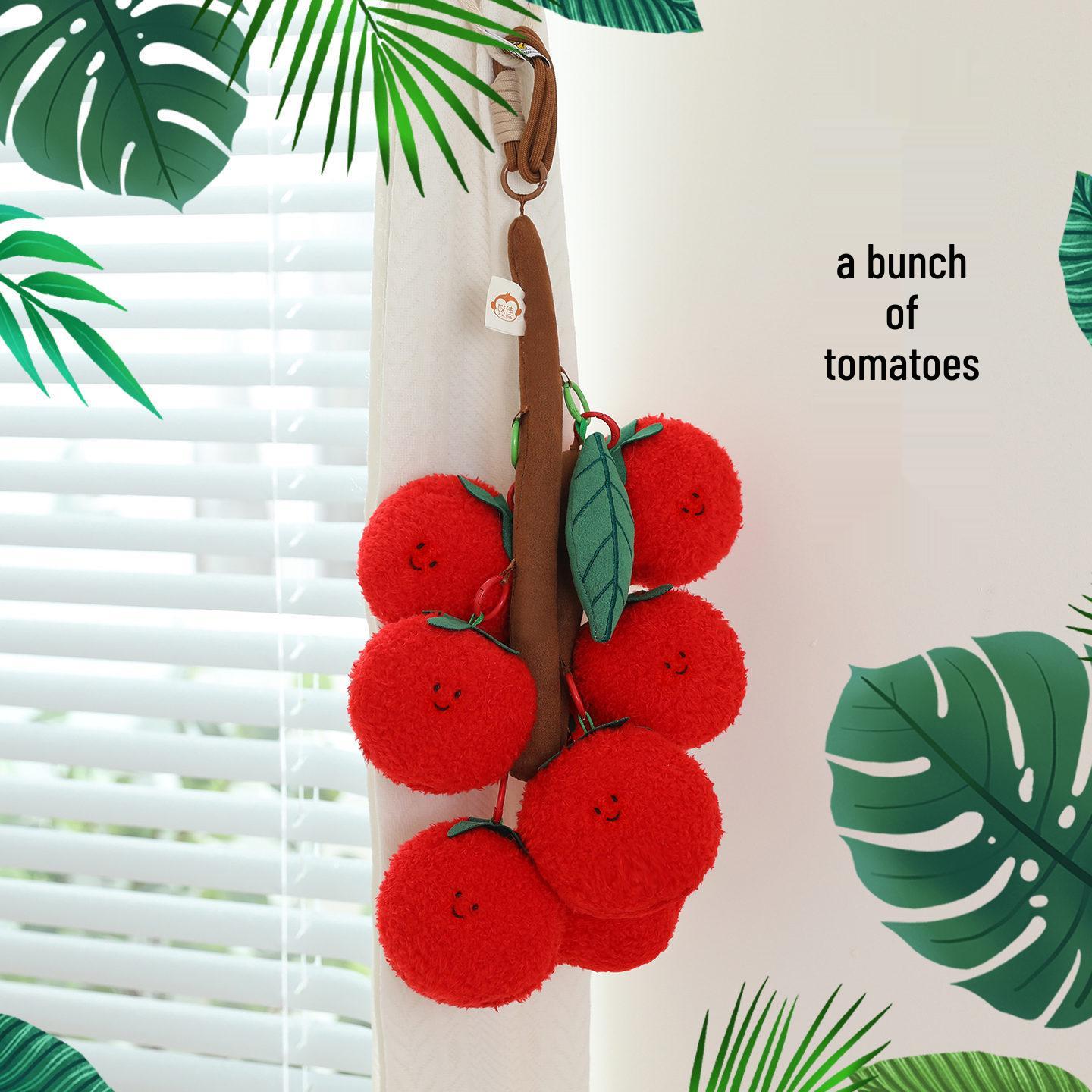 

Cartoon Fruit Series Lychee Grape Crossbody Bag Keychain Pendant Single