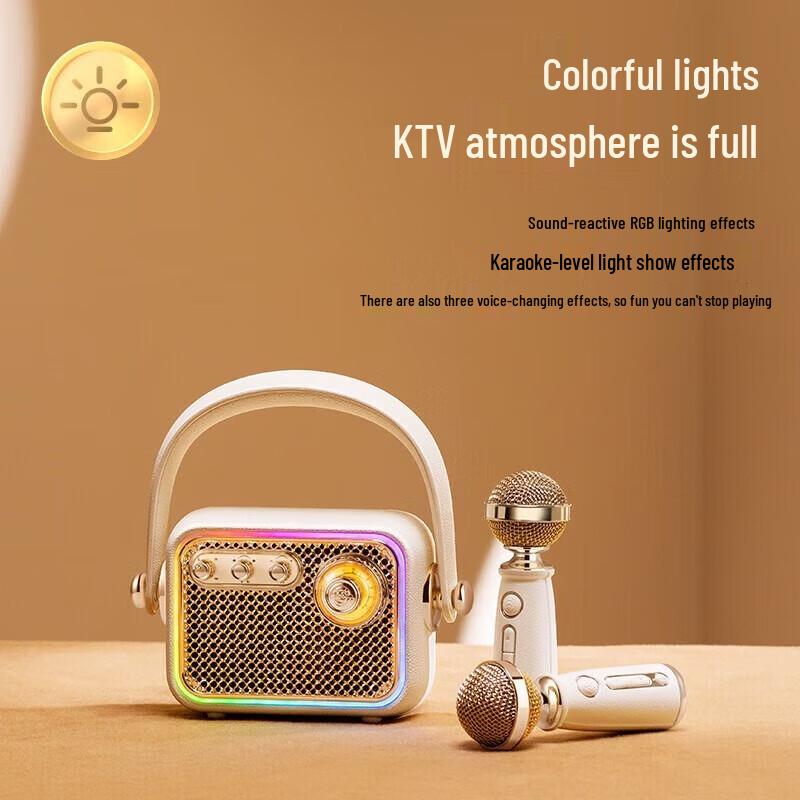 Mao Wang Qing Huan Dual-Mic KTV Bluetooth Speaker Set