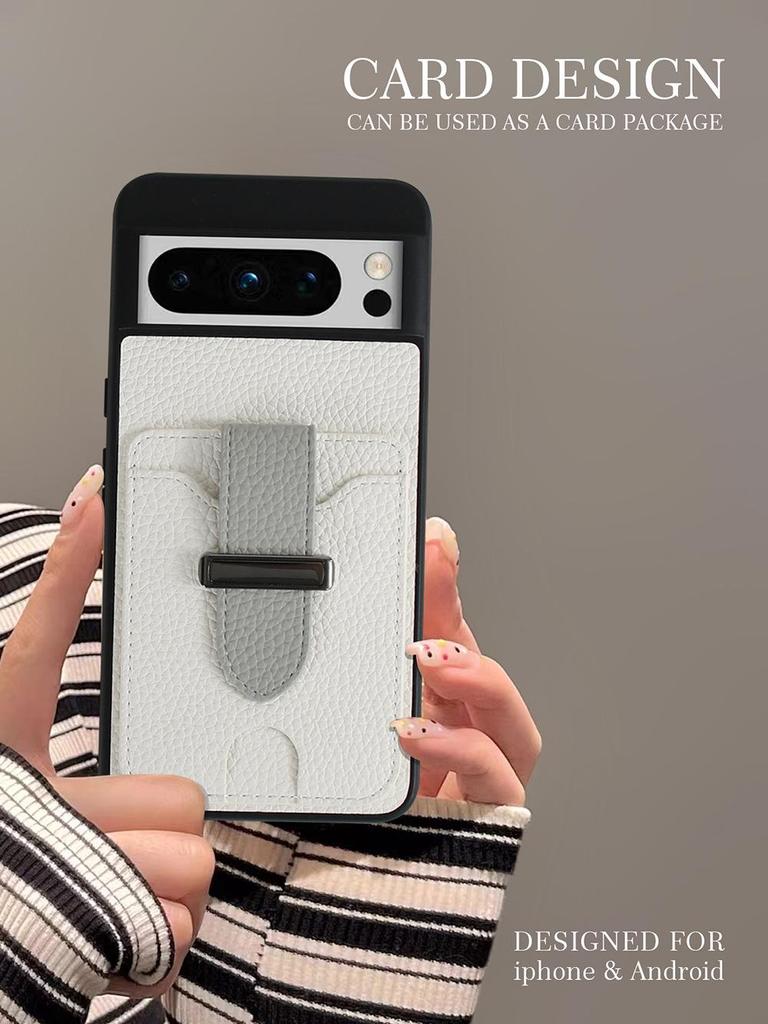 Universal Leather Anti-Fall Phone Case for Google Pixel 6/7/8 Pro & Samsung Galaxy A53 with Card Slot