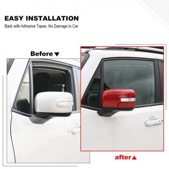 Car Side View Mirror Cover Trim Shell Protector Caps For Jeep Renegade 2016-24