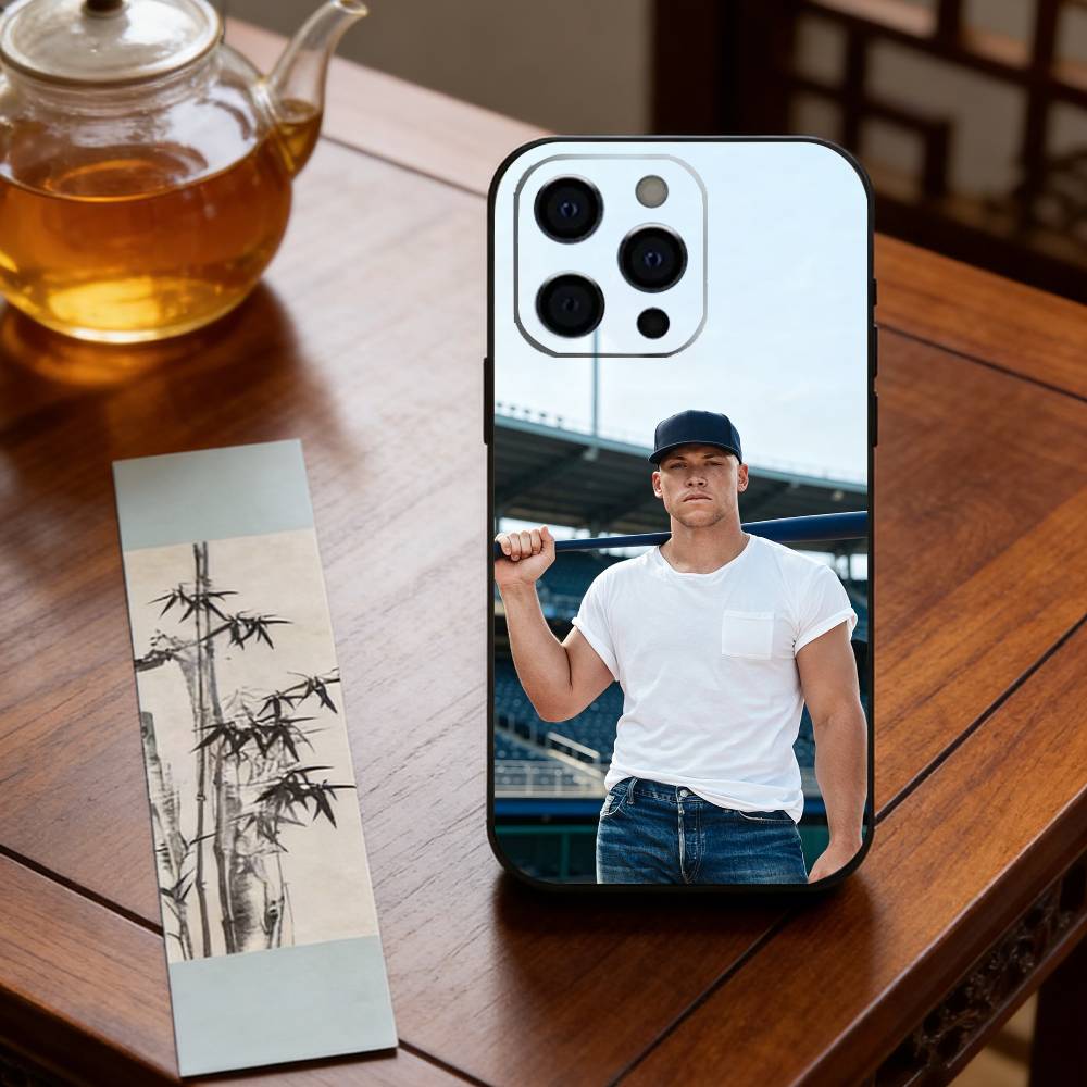 Aaron Judge Phone Case For iPhone 17, 16,15,14,13,12,11 Plus,Pro Max, Others Soft Black Cover