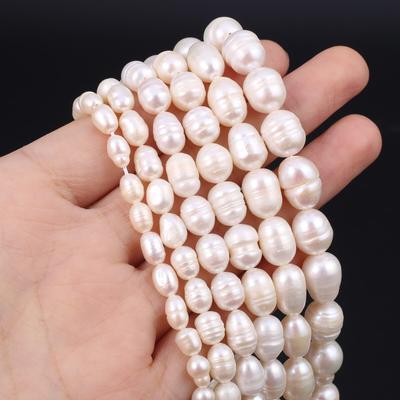 Rice Beads Aritifical Pearls 5-6mm Loose Spacer Beads for Jewelry Making Supplies DIY Women Necklace Bracelet