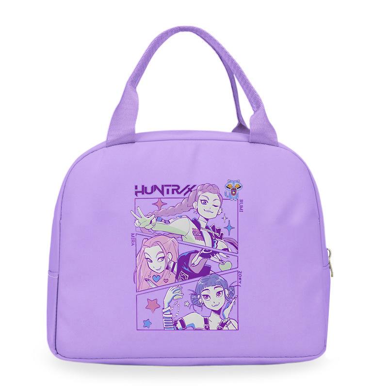Cartoon Animation Academy Meal Bag Student Thermal Insulation Lunch Box Bag Office Workers Handheld Bento Bag