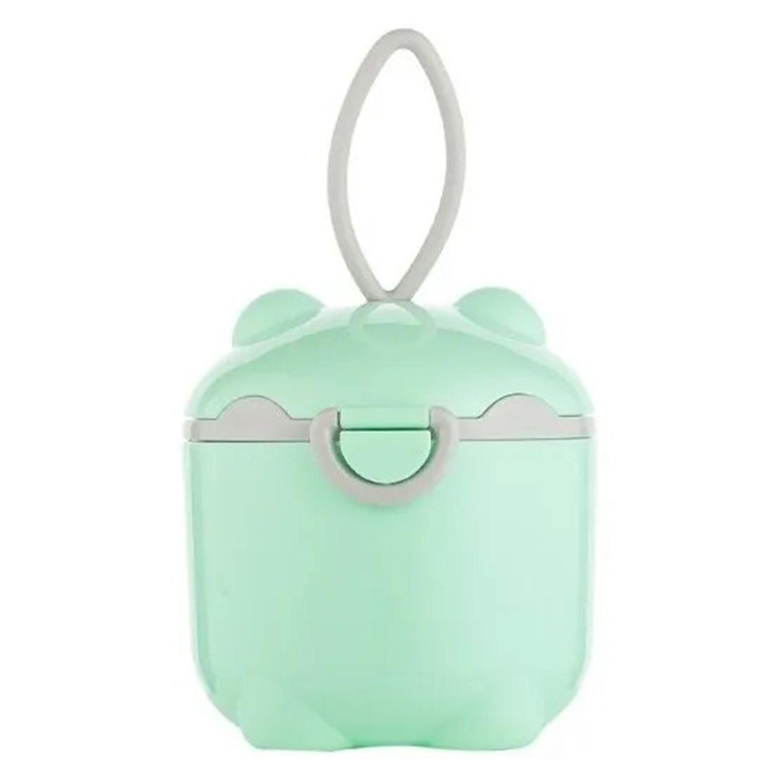 

Диспенсер для детского питания в форме милого медведя, портативный дозатор сухого молока, контейнер для фруктовых закусок L зелёный