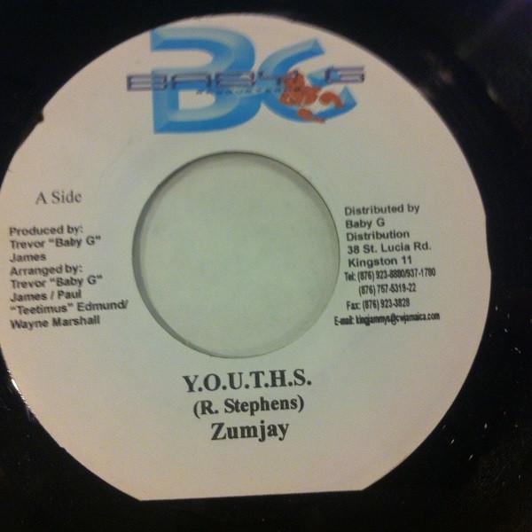 

7inch Record ZUMJAY - Y.O.U.T.H.S. none Baby G Producti 2004 Jamaica Reggae, Ska & Dub Used