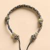 Achtsträngige handgeflochtene Kordel mit Panchang-Knoten für Damen-DIY-Schmuck - Goldener, Bernstein- oder Jadepfad.