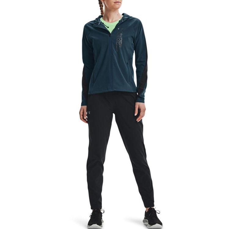 Under Armour Running Casual Solid Color Long Pants Women Bottoms Black 1365648-001