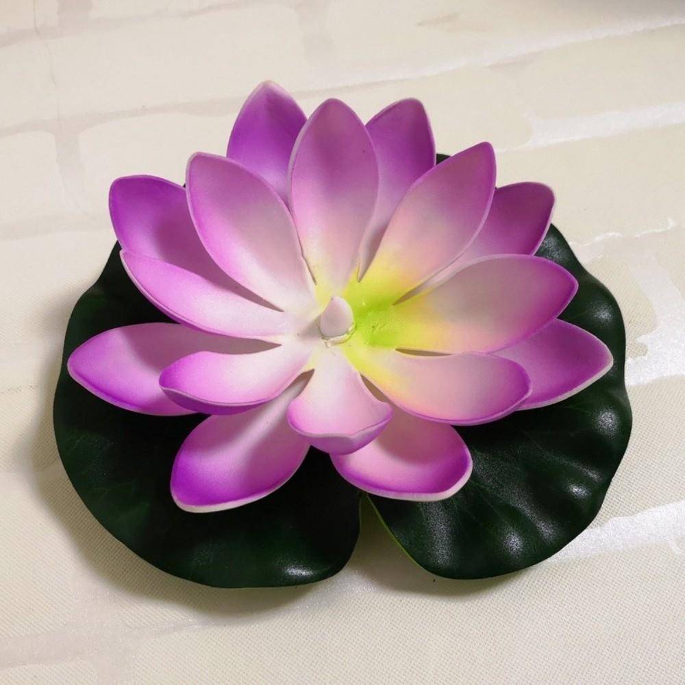 Gradient Floating Lamp Colorful LED Artificial Lotus Flower New Wish Lantern Pond Decor