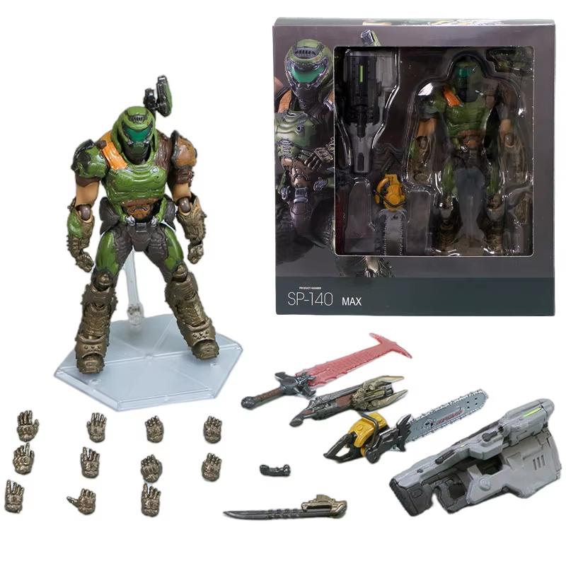 

16 см Фигурка Doom Figma Eternal Sp-140 Убийца Демонов Коллекция Игровая Модель Статуэтка Аниме Подвижная Игрушка Подарок 1/12 Позабельная Сочлененная Масштаб Детализированная