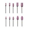 10Pcs Rotary Burr Grinding Head 1/8'' Shank Abrasive Wheels for Wood Carving Stone Polishing Rotary Power Tool