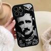 Edgar Allan Poe Phone Case For Iphone 14 Pro Max 13 12 11 Mini X Xr Xs 8 7 Puls Lambskin Silicone Cover