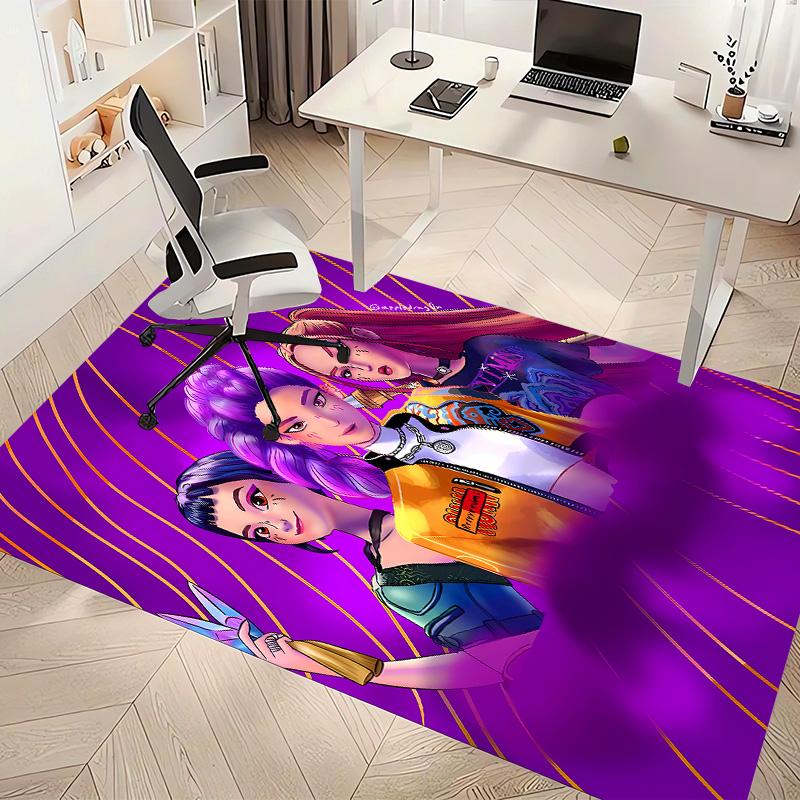 Kpop1 Printed Absorbent Washable Carpet, Non-Slip Bathroom Mats, Kitchen Rugs, Yoga Mat,Living Room Entrance, Camping Picnic Rugs