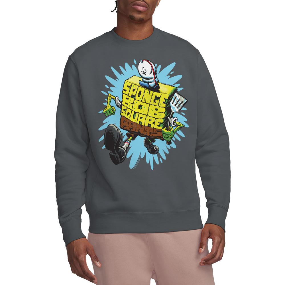 SpongeBob SquarePants Unisex Adult Letter Sweatshirt