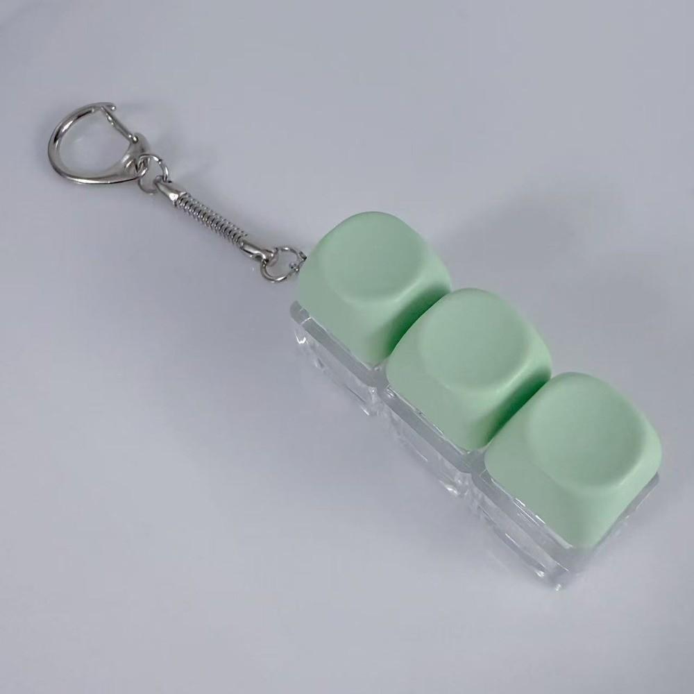 3/9 Keys Keycap Keychain Key Button Clicker Toy New Finger Keyboard  Adult