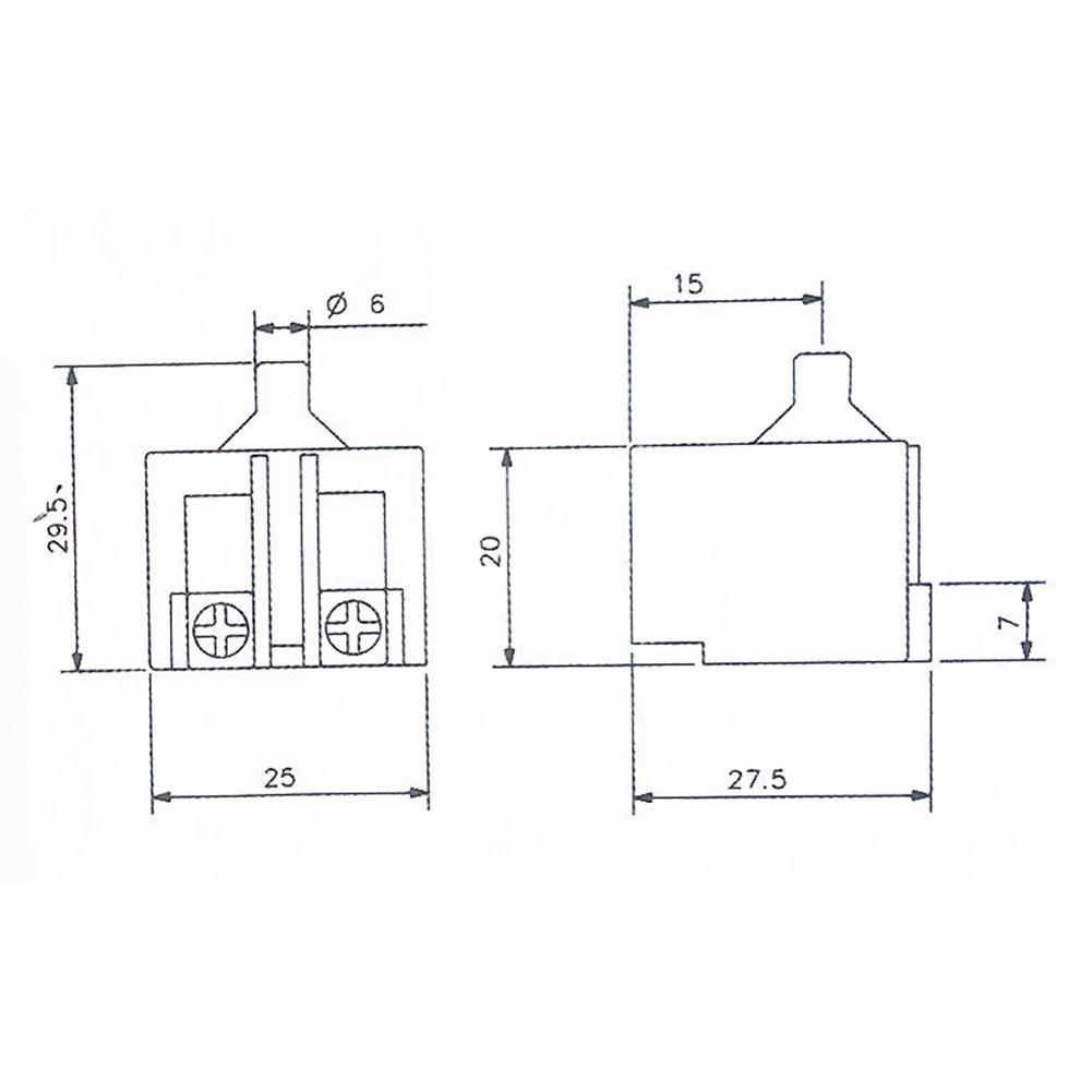 Angle Grinder Switch 100mm /4\" 250 (V) 2pcs Accessories
