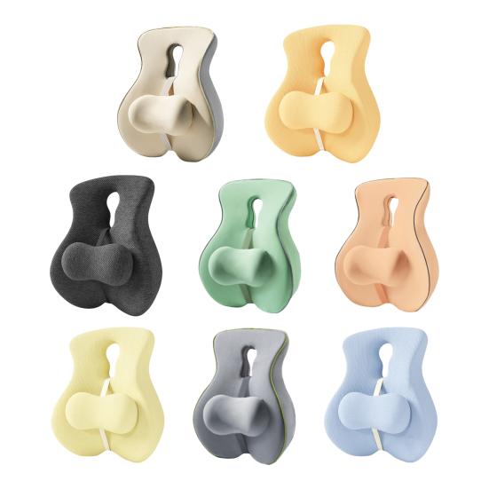 Back Support Cushion Memory Foam Lumbar Support Cushion Chair Back Support with Adjustable Slider for Office Chair Computer Desk Chair