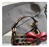 Girls' Leopard Print Mini Bow Handbag: Autumn/Winter Crossbody Shoulder Bag