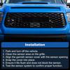 Front Grille Garnish Radar Sensor Cover for Toyota Tundra TRD PRO 2018 2019 2020 2021 Grill TSS Sensor Cover Trim No.5314134010/9018306044