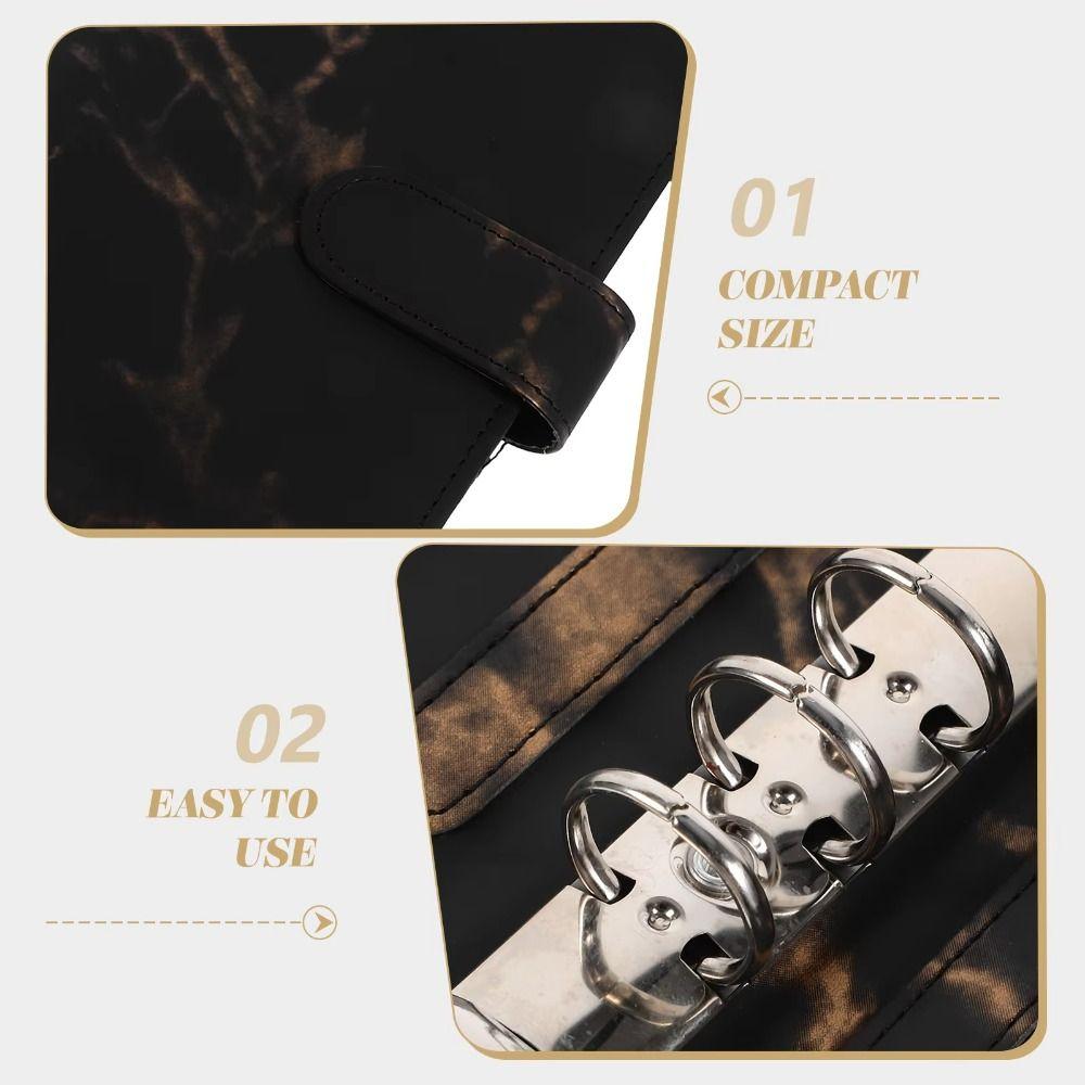 PU Savings Challenges Book Marbling Cash Budget Book Notebook Money Planner Home Use