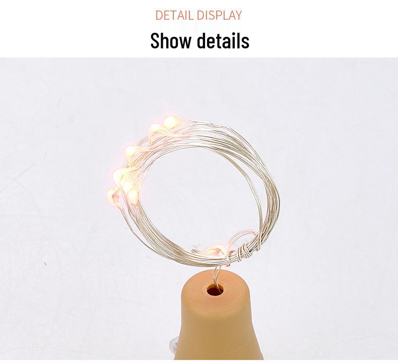 LED Solar Cork Bottle Lights: Copper Wire Fairy Lights for Wine Bottle Decoration