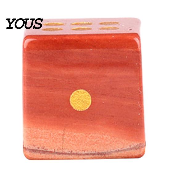 Dés Faits Main en Pierre Naturelle avec Points Dorés, Mini Dés en Cristal de Guérison Faux Sculptés pour Jeu, à 6 Faces pour Plateau de Jeu de Société Poli