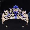 DIEZI Luxury Butterfly AB Rhinestone Crystal Tiara For Women Wedding Party Elegant Bridal Bride Crown Jewelry Hair Accessories