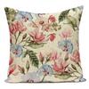 Flower Pattern Decorative Sofa Seat Cushion Cover Fresh Floral Print Pillowcase Home Decor Square Custom Throw Pillows Cover
