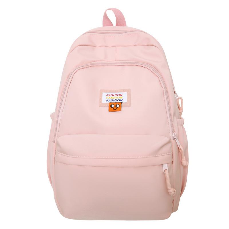 Soft waxy milk yellow backpack female simple versatile ins large capacity high school student junior high school student schoolbag backpack