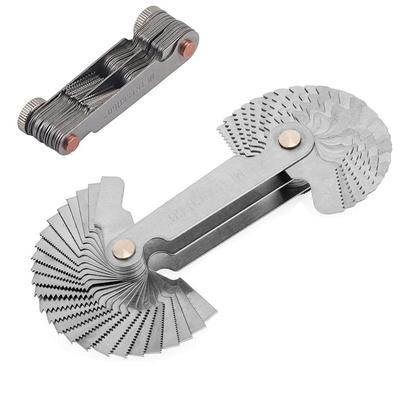 52-компонентний метричний та дюймовий різьбомір для вимірювання кроку різьби гвинта