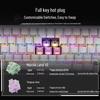 Ultra-Thin Bluetooth Mechanical Keyboard - Three-Axis Design, Office Gasket Structure, PBT Keycaps, Aluminum Build, Portable for Tablets
