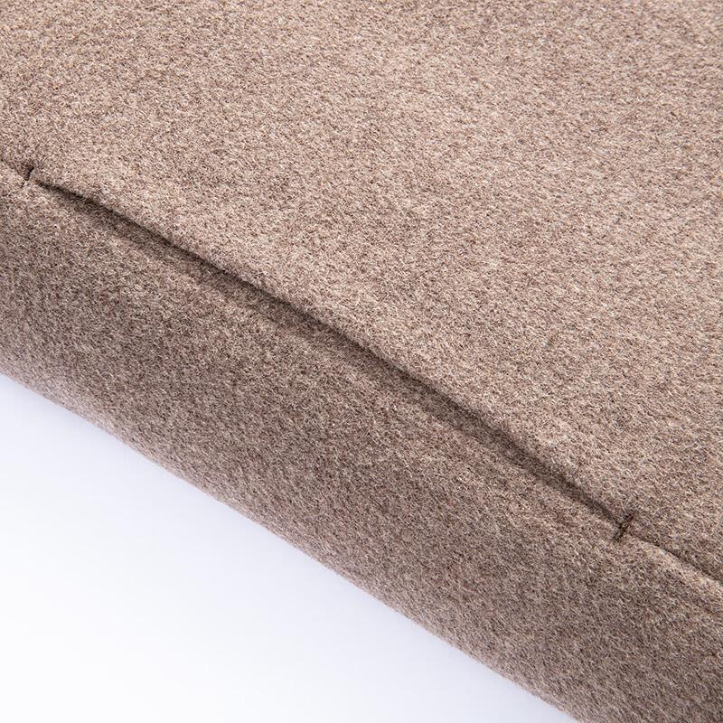 FAPAI Men's Mulberry Silk & Wool Blend Winter Coat